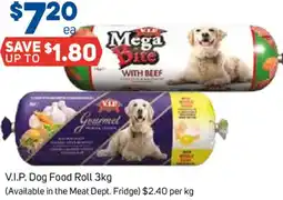 Foodland Vip dog food roll offer