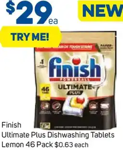 Foodland Finish Ultimate Plus Dishwashing Tablets Lemon offer