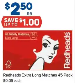 Foodland Redheads Extra Long Matches offer