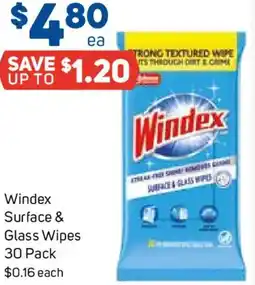 Foodland Windex Surface & Glass Wipes offer