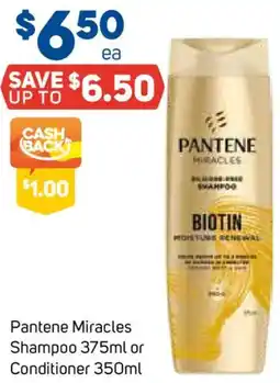 Foodland Pantene Miracles Shampoo or Conditioner offer