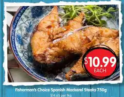 Spudshed Fishermans Choice Spanish Mackerel Steaks offer