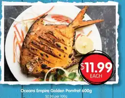 Spudshed Oceans Empire Golden Pomfret offer
