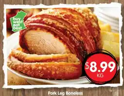 Spudshed Pork Leg Boneless offer