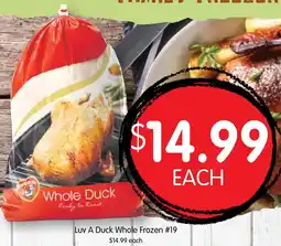 Spudshed Luv A Duck Whole Frozen #19 offer