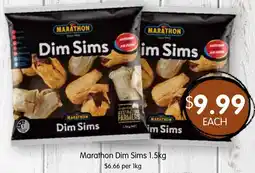 Spudshed Marathon Dim Sims offer