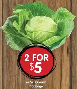 Spudshed Cabbage offer