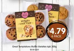 Spudshed Great Temptations Muffin Varieties offer