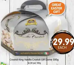 Spudshed Crostoli King Vanilla Crostoli Gift Dome offer