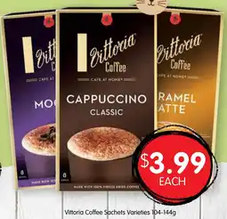 Spudshed Vittoria Coffee Sachets Varieties offer