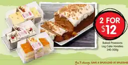 Spudshed Baked Provisions Log Cake Varieties offer
