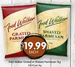 Spudshed Fred Walker Grated or Shaved Parmesan offer