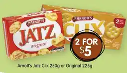 Spudshed Arnott's Jatz Clix or Original offer