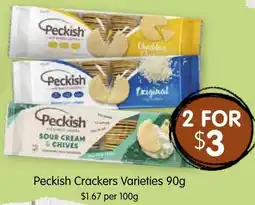 Spudshed Peckish Crackers Varieties offer