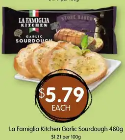 Spudshed La Famiglia Kitchen Garlic Sourdough offer