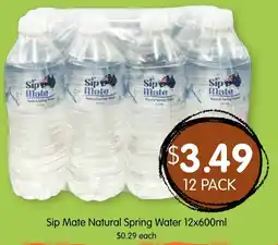 Spudshed Sip Mate Natural Spring Water offer