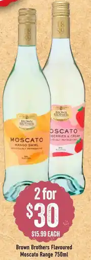 Spudshed Brown Brothers Flavoured Moscato Range offer