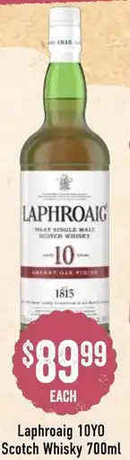 Spudshed Laphroaig 10yo scotch whisky offer