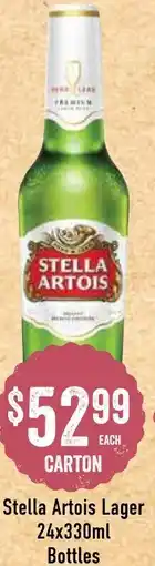 Spudshed Stella Artois Lager Bottles offer