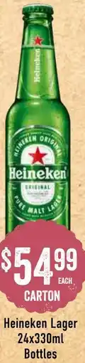 Spudshed Heineken Lager Bottles offer