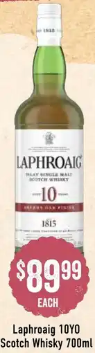 Spudshed Laphroaig 10yo scotch whisky offer