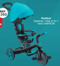 Toymate Globber Explorer Trike 4 in 1 Teal offer