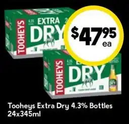 Drakes Tooheys Extra Dry 4.3% Bottles offer