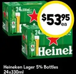 Drakes Heineken Lager 5% Bottles offer