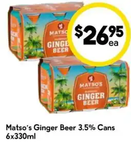Drakes Matsos Ginger Beer 3.5% Cans offer