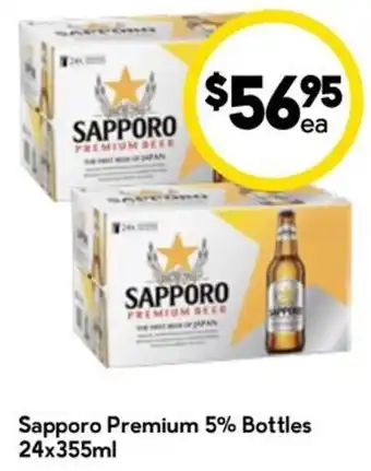 Drakes Sapporo Premium 5% Bottles offer
