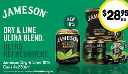 Drakes Jameson Dry & Lime 10% Cans offer