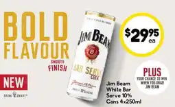 Drakes Jim Beam White Bar Serve 10% Cans offer