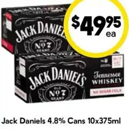 Drakes Jack Daniels 4.8% Cans offer