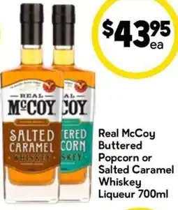 Drakes Real McCoy Buttered Popcorn or Salted Caramel Whiskey Liqueur offer