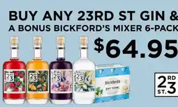 Drakes Buy any 23rd st gin & a bonus bickfords mixer offer