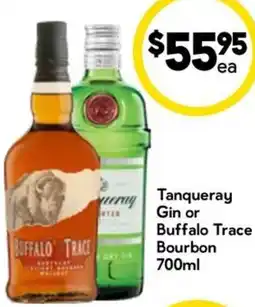 Drakes Tanqueray Gin or Buffalo Trace Bourbon offer