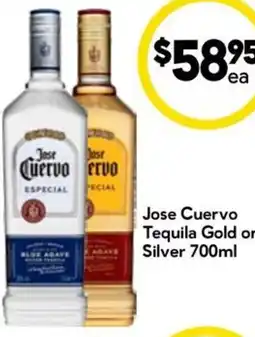 Drakes Jose Cuervo Tequila Gold or Silver offer