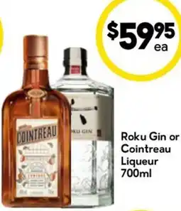 Drakes Roku Gin or Cointreau Liqueur offer
