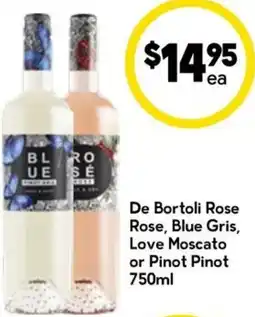 Drakes De bortoli rose rose, blue gris, love moscato or pinot pinot offer