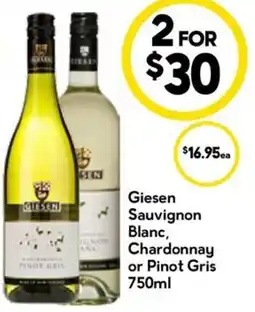 Drakes Giesen sauvignon blanc, chardonnay or pinot gris offer
