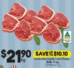 Drakes Australian Lamb Loin Chops Bulk Tray offer