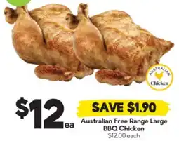 Drakes Australian free range large bbq chicken offer
