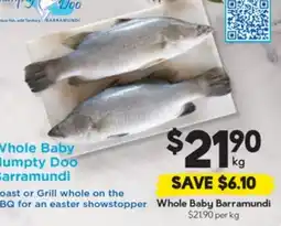 Drakes Whole Baby Barramundi offer