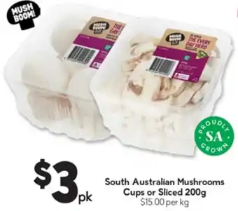 Drakes South Australian Mushrooms Cups or Sliced offer