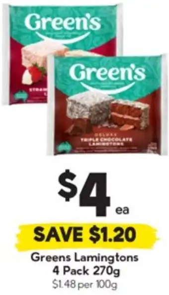 Drakes Greens Lamingtons offer