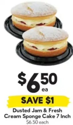 Drakes Dusted Jam & Fresh Cream Sponge Cake offer