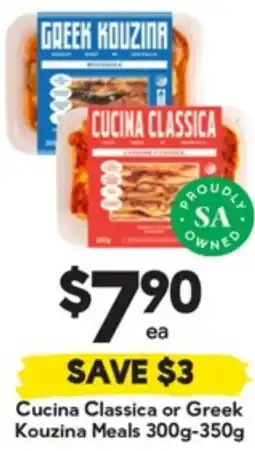 Drakes Cucina Classica or Greek Kouzina Meals offer