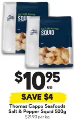 Drakes Thomas Cappo Seafoods Salt & Pepper Squid offer