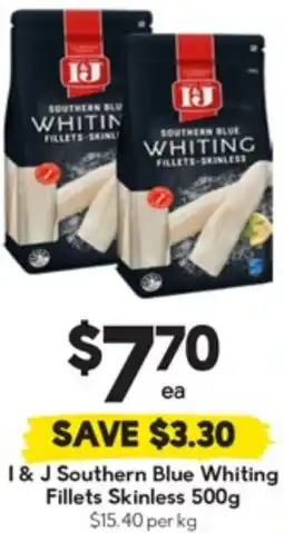 Drakes I & J Southern Blue Whiting Fillets Skinless offer