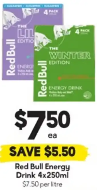 Drakes Red Bull Energy Drink offer